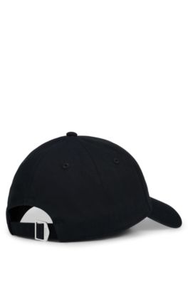 Gorra de sarga de algod&oacute;n con monograma Double&nbsp;B bordado, Negro