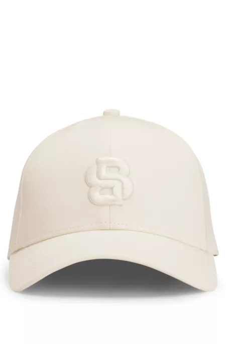 Cotton-twill cap with Double B monogram