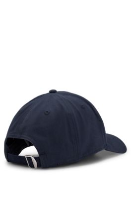 Cotton-twill cap with Double B monogram, Dark Blue