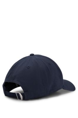 Cotton-twill cap with embroidered Double B monogram, Dark Blue