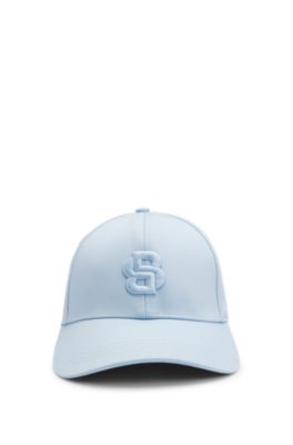 Cotton-twill cap with embroidered Double B monogram, Light Blue