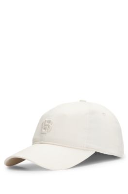 Gorra de algod&oacute;n con monograma Double&nbsp;B bordado, Blanco