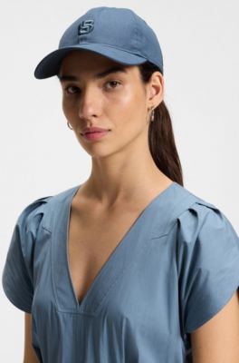 Gorra de algod&oacute;n con monograma Double&nbsp;B bordado, Celeste