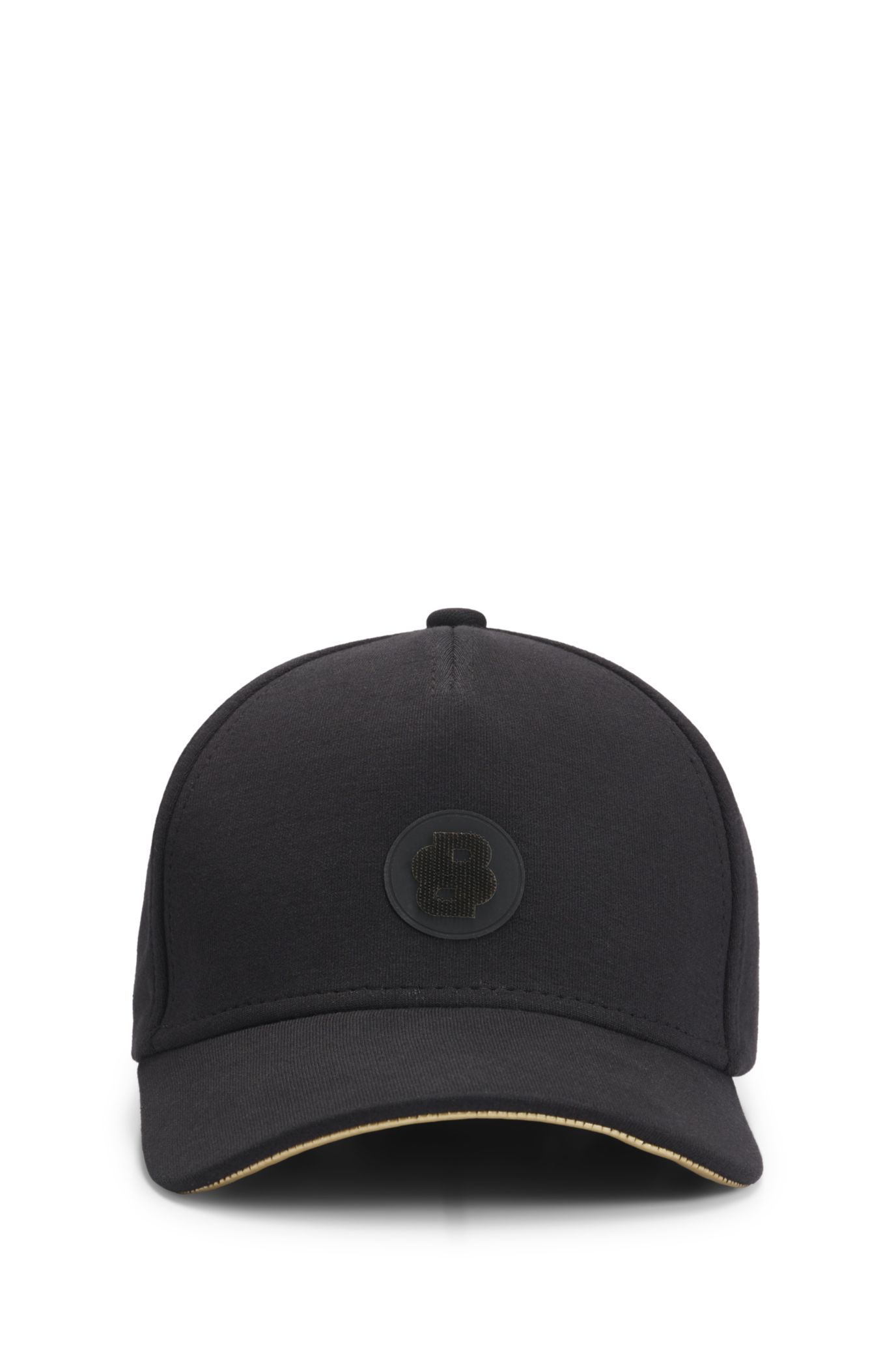 【HUGO BOSS】BOSS Pyer B Icon Reflect ダブルBロゴ キャップ BOSS - cap with Double B monogram patch - Black