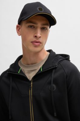 BOSS - cap with Double B monogram patch - Black