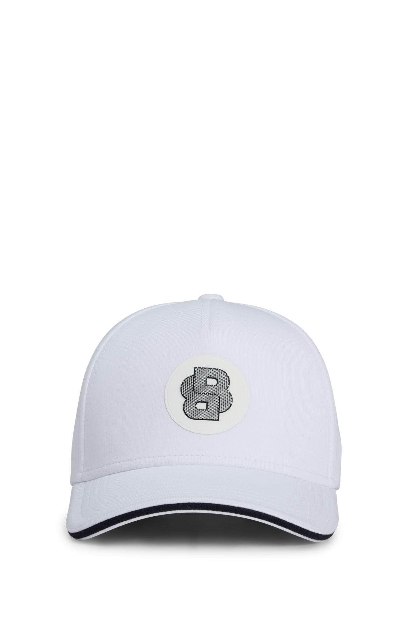 BOSS - cap with Double B monogram patch - White
