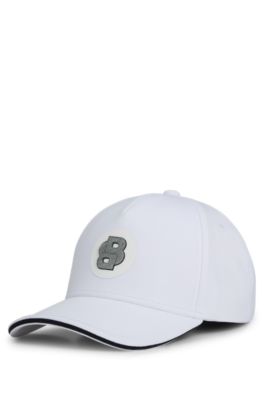 【HUGO BOSS】Double B ICONIC キャップ BOSS - cap with Double B monogram patch - White
