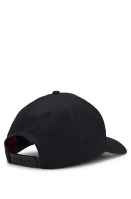 Casquette en twill de coton avec logo , Noir