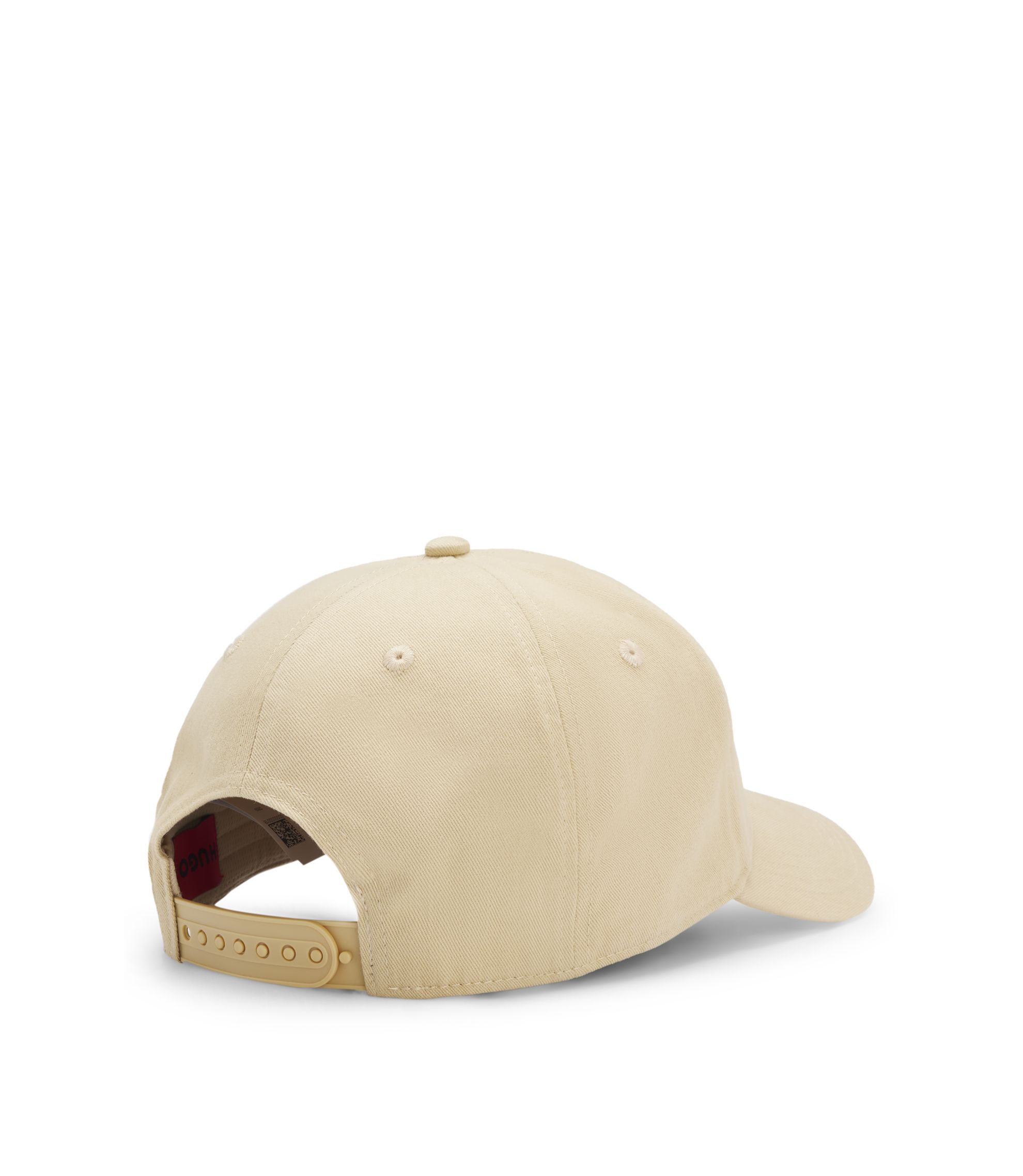 HUGO - Embroidered-logo cap in cotton twill - Beige