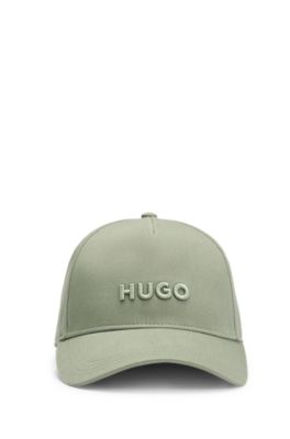 Embroidered-logo cap in cotton twill, Light Green