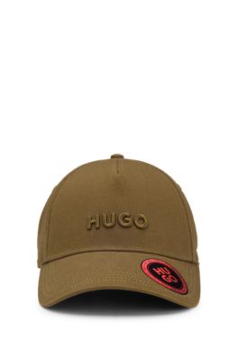 Embroidered-logo cap in cotton twill, Light Green