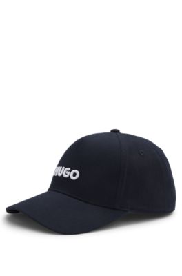 Embroidered-logo cap in cotton twill, Dark Blue
