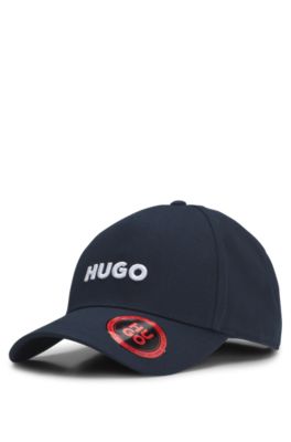 Embroidered-logo cap in cotton twill, Dark Blue