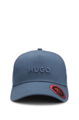 Embroidered-logo cap in cotton twill, Light Blue
