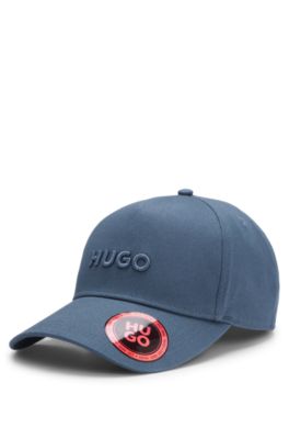 Embroidered-logo cap in cotton twill, Light Blue