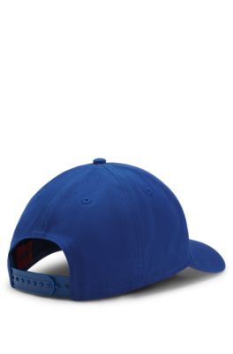 Embroidered-logo cap in cotton twill, Light Blue