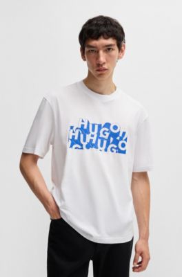 トップス Hugo BOSS BOSS - Zip-neck sweatshirt with contrast piping - Dark Blue