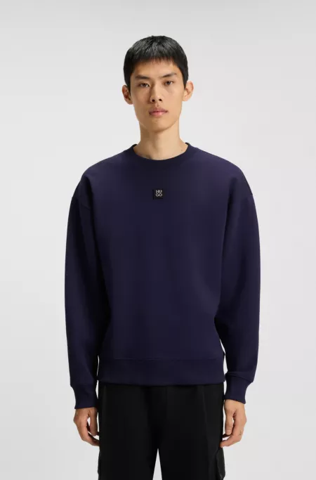 Stacked-logo sweatshirt in a cotton blend