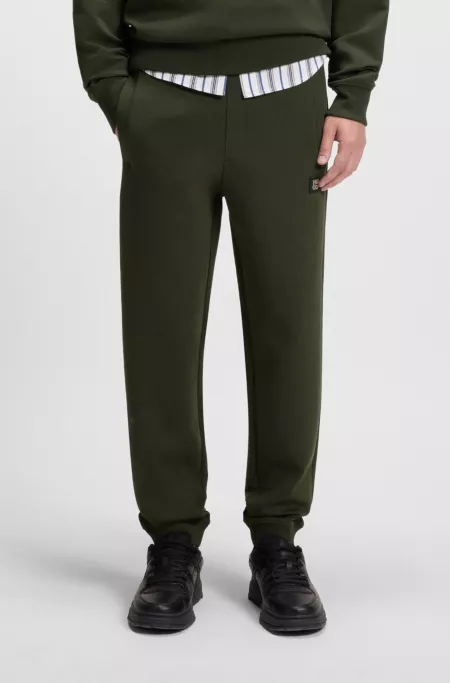 Stacked-logo tracksuit bottoms in a cotton blend