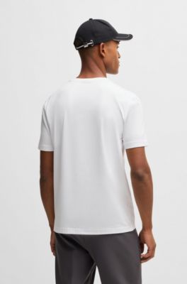 Lot de deux t-shirts en coton stretch avec logo artistique, Fantaisie