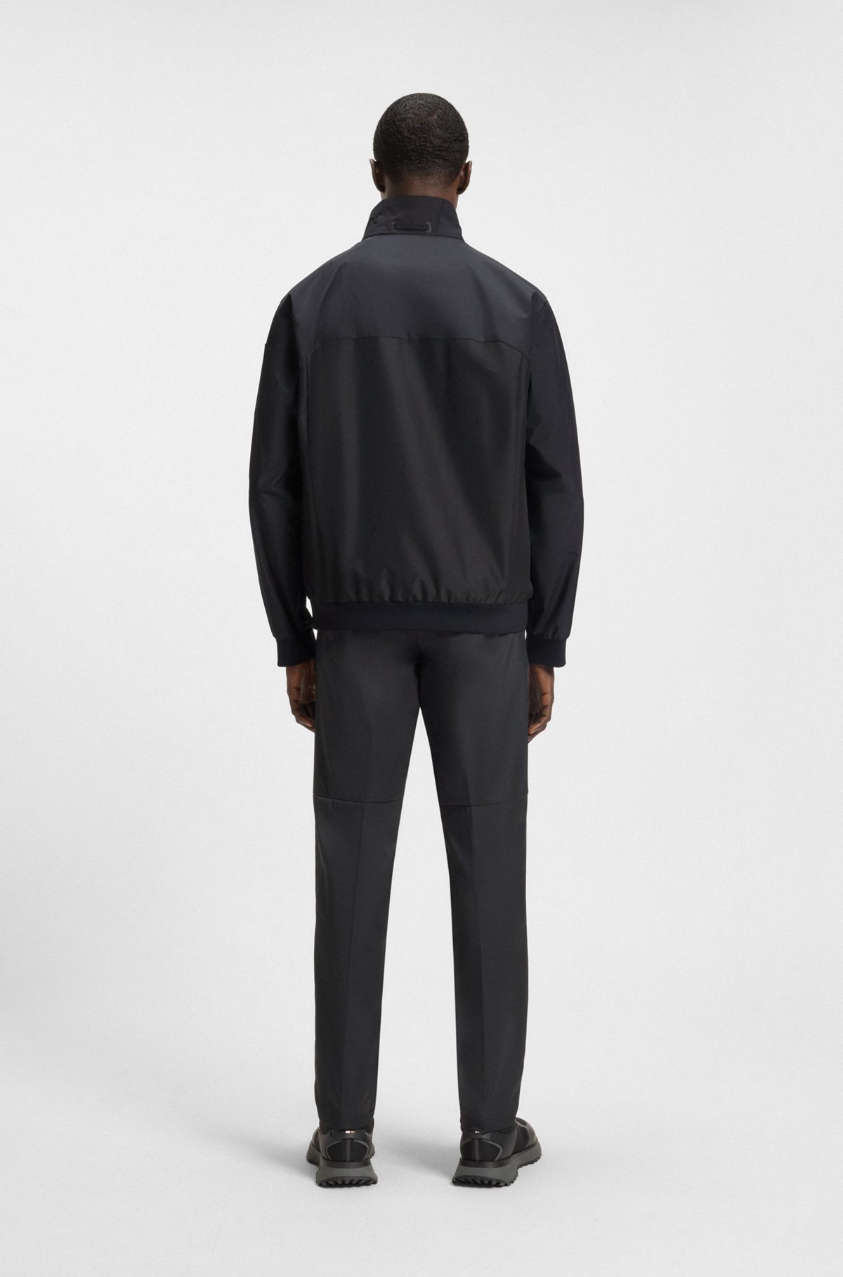 BOSS - Water-repellent blouson jacket with mesh lining - Black BOSS - Water-repellent blouson jacket with mesh lining - Black