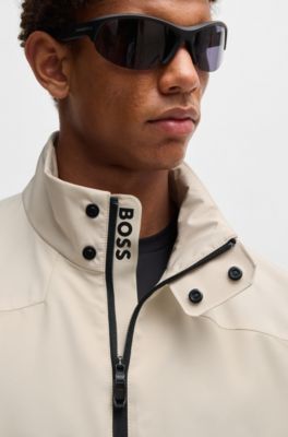 Water-repellent blouson jacket with mesh lining, Light Beige