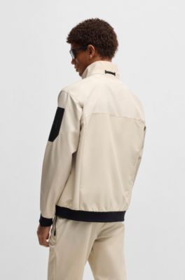 Water-repellent blouson jacket with mesh lining, Light Beige