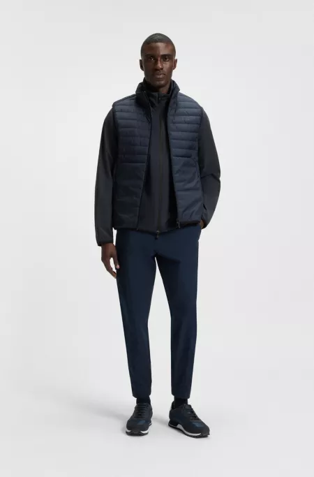 Water-repellent golf jacket in super-stretch poplin