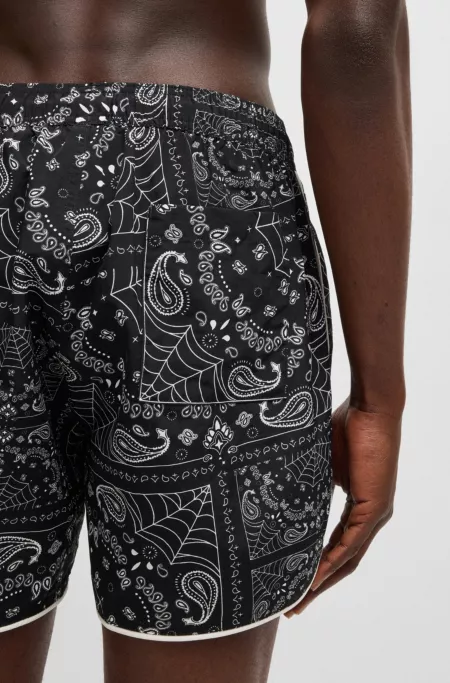 Swim shorts with all-over print