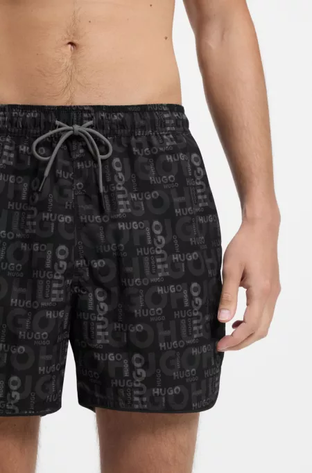 Swim shorts with all-over print