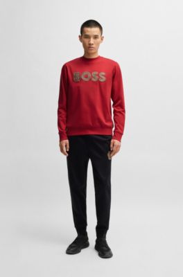 BOSS x Creation of the Gods sweatshirt with special logo, Red