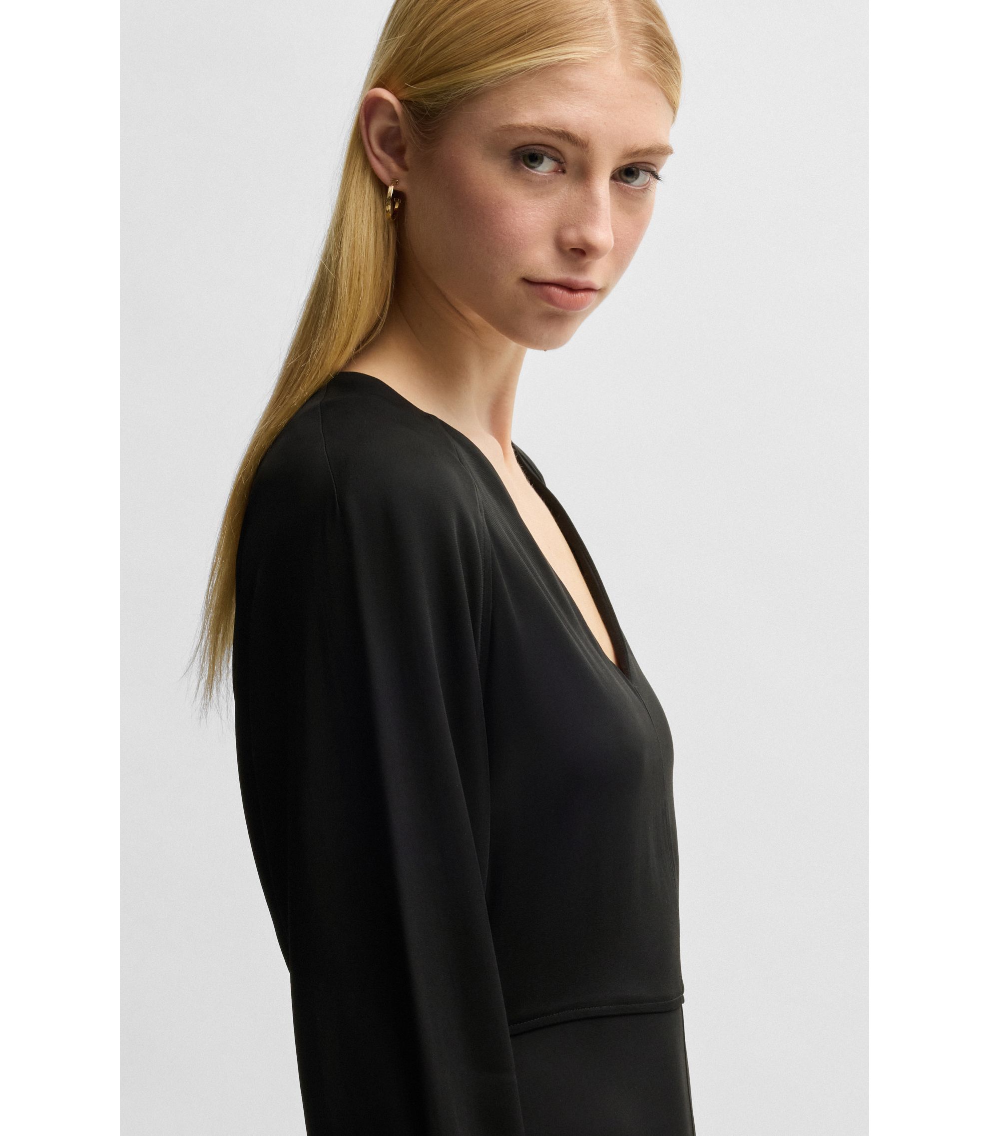 T-shirt Femme BOSS C_ ADA HR C 5.0 - 99% Coton, 1% élasthanne, Coupe Classique
