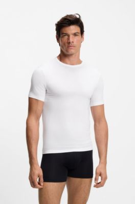 Three-pack of moisture-wicking underwear T-shirts, Patterned