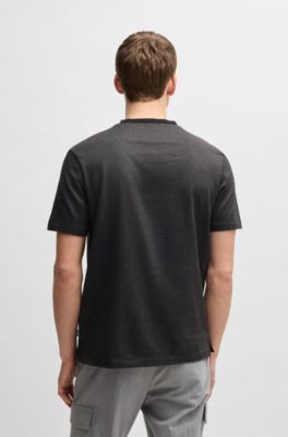 Micro-pattern T-shirt mercerised cotton