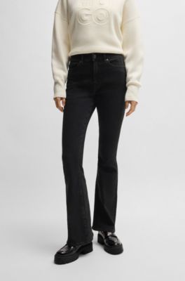 Jean Slim en denim stretch noir, Noir