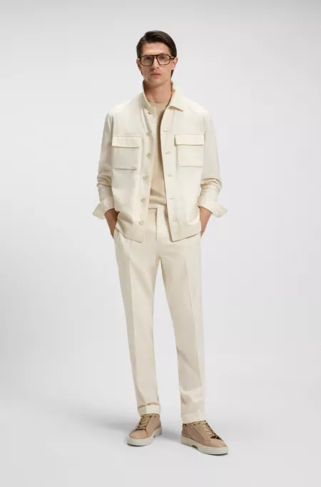 Relaxed-fit jacket in virgin wool