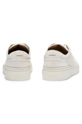 Gary trainers in suede, White