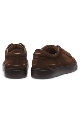 Gary trainers in suede, Dark Brown