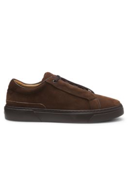 Gary trainers in suede, Dark Brown