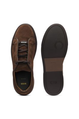 Gary trainers in suede, Dark Brown
