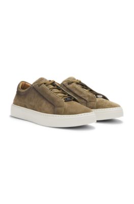 Deportivas Gary de ante con cordones el&aacute;sticos, Verde