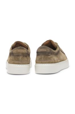 Deportivas Gary de ante con cordones el&aacute;sticos, Verde