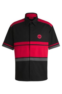 Tシャツ・カットソー Hugo Boss SS25 COTTON POLO (50494980 10241556203) BOSS - Cotton-piqué slim-fit polo shirt with tonal logo - Black