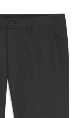 Slim-fit technical pants with four-way stretch, Dark Grey