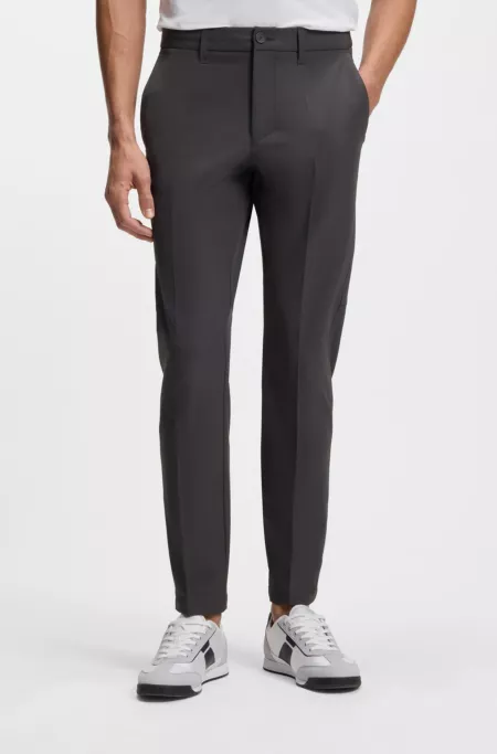 Slim-fit pants in water-repellent stretch fabric