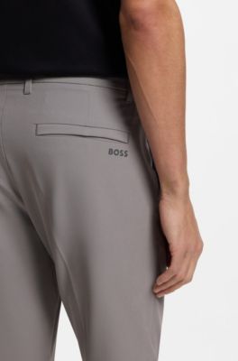 Pantalones slim fit, Gris claro