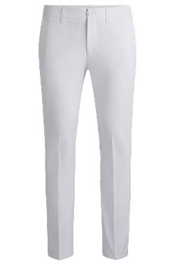 Pantalones slim fit de tejido elástico repelente al agua