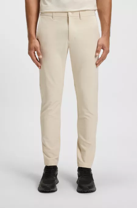Slim-fit pants in water-repellent stretch fabric