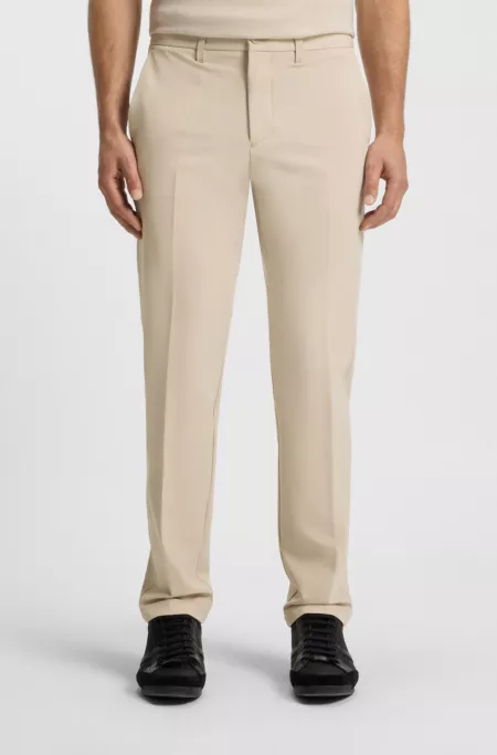Slim-fit pants in water-repellent stretch fabric
