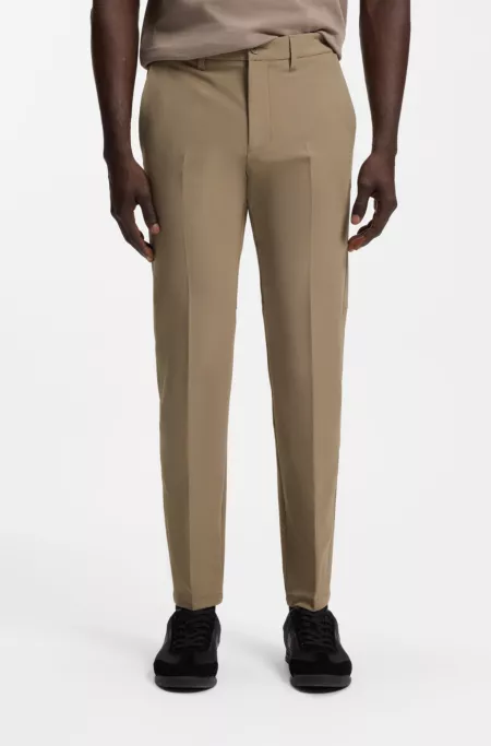 Slim-fit pants in water-repellent stretch fabric